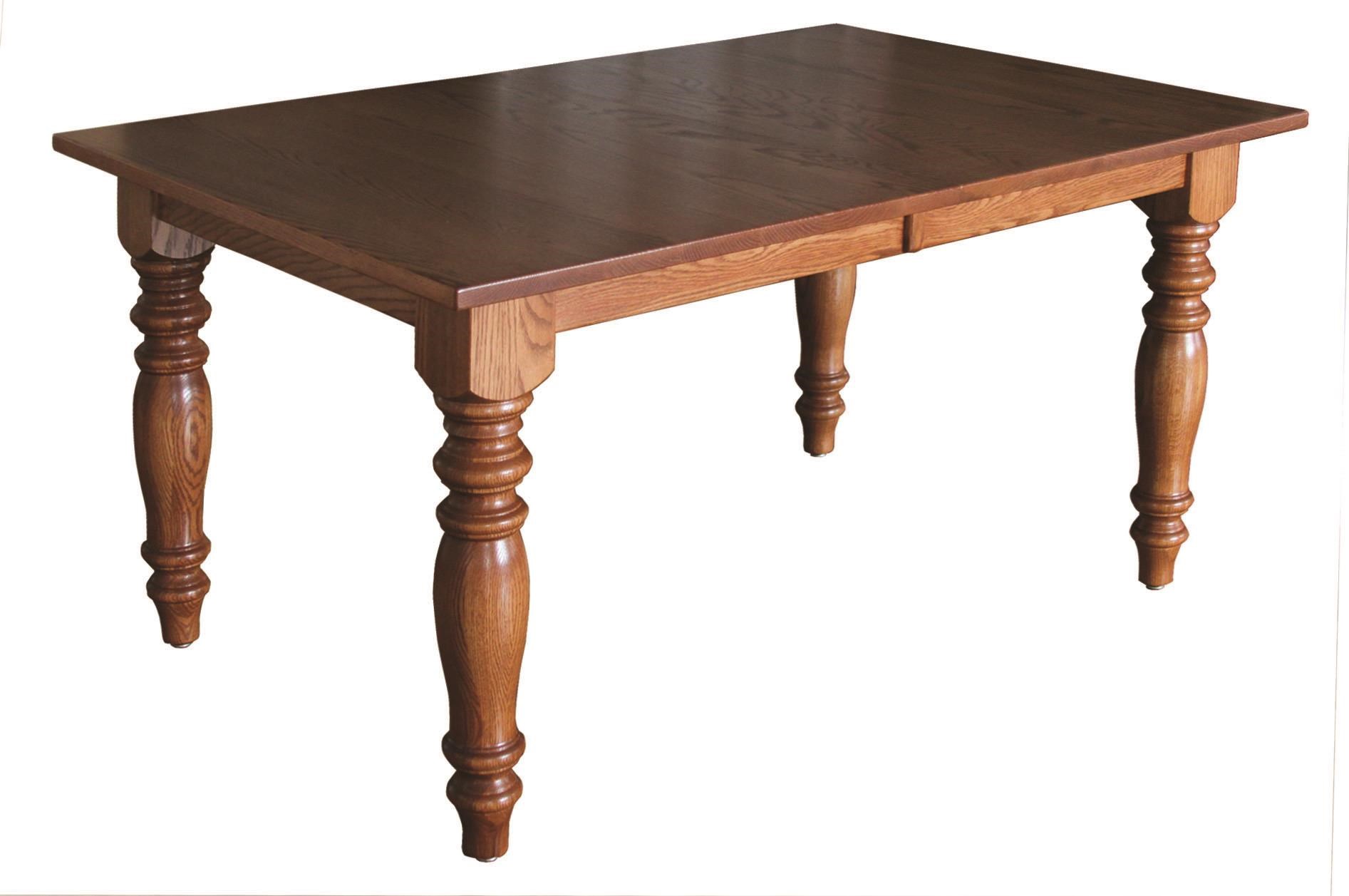 Wayside Custom Furniture Kountry Knob Shreveport Leg Table Wayside